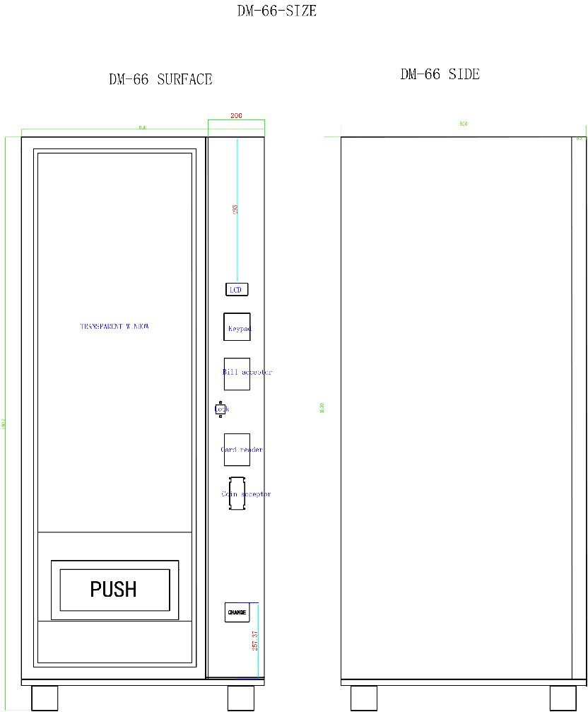 VC-3C Thin Comb Vending Machine