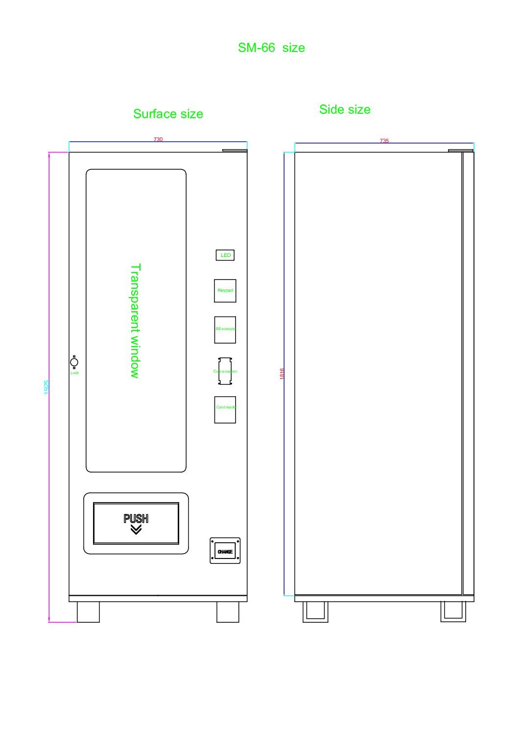 VC-3S Thin Snack Vending Machine